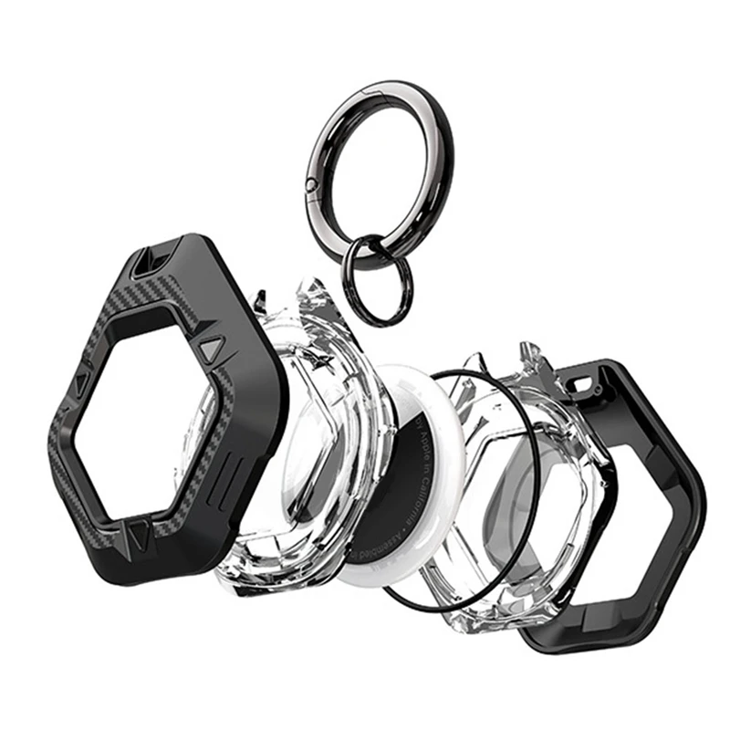 Case Protector Cover Keychain For Airtag Accessories Key-Ring Dog