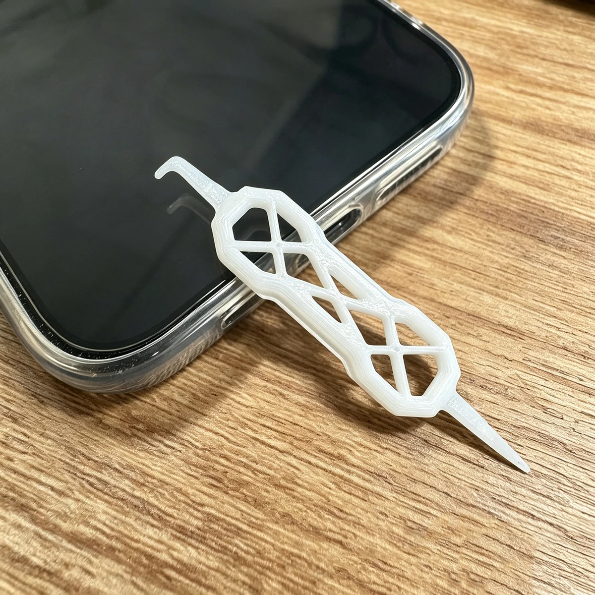 휴대폰 포트 먼지 제거기, 충전 포트 및 스피커 먼지 제거 도구, 3D 프린팅 휴대용 충전 포트 먼지 청소 스크래퍼 3종 세트