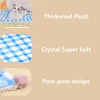 Soft Cat Blanket Warm Fluffy Plush Pet Sleeping Bed Mat for Cats Dogs Washable Thicken Plaid Lamb Down Cat Mat Pet Supplies 6