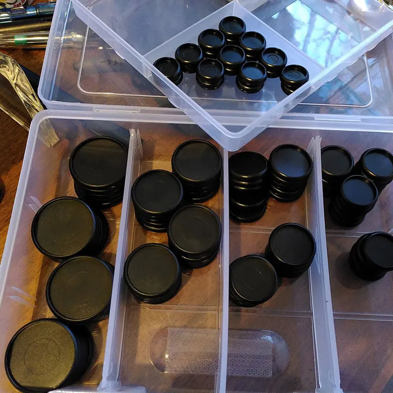 50pcs Plastic Disc Binding Discbound Notebook Mushroom Hole Planner Loose-Leaf Ring Book Buckle Hoop Office School Stationery