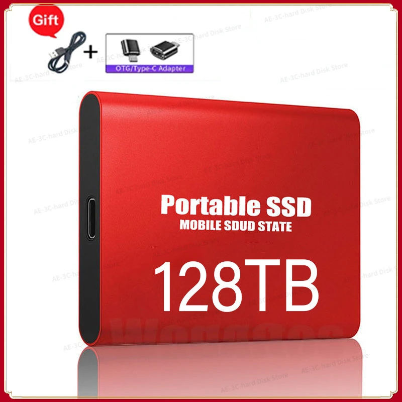 128TB Original SSD 64TB 32TB 8TB 2TB Type C Portable External Hard