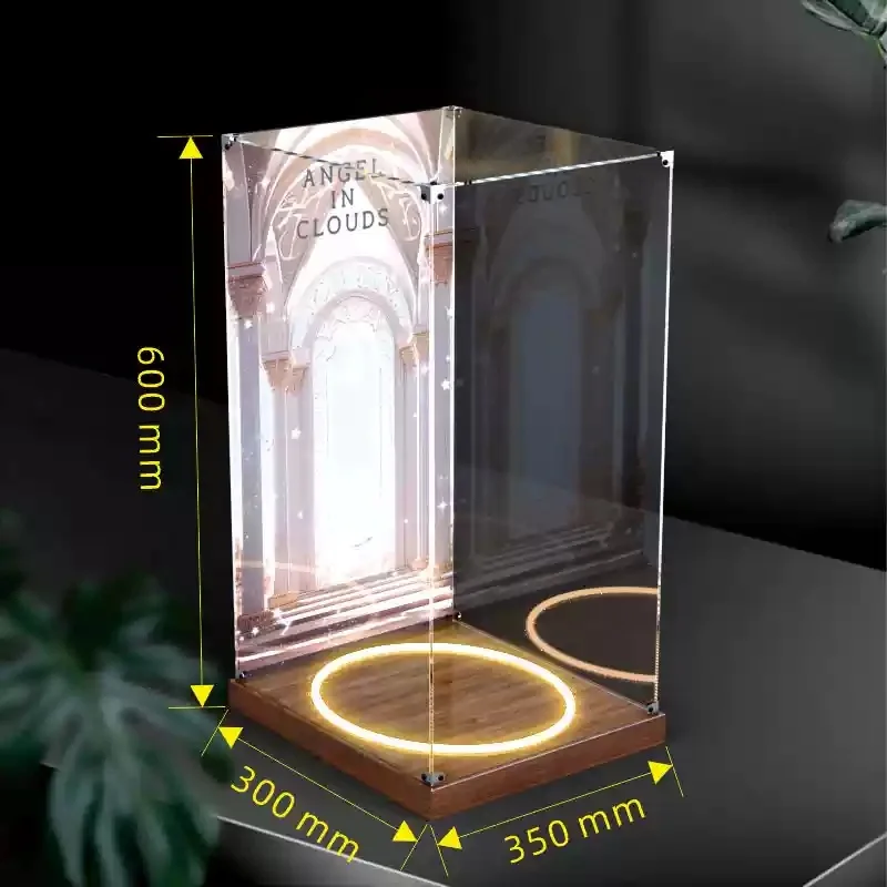 ジモモ バブルトイ アクリル収納ディスプレイボックス ライト付き