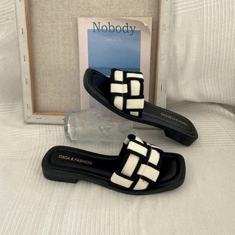 Summer Flat Sandals For Women Fashion Opening Sandals Female Casual Party Beach Flip Slippers Luxury Outdoor Beach sandals