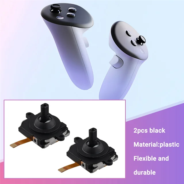 B24A 2PCS 3D Analog Joysticks for Meta Quest3 VR Controller Thumbstick 3D Analog Joystick for Quest3 2