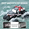 Water&Land Amphibious Off Road Climbing Radio Control Car 2.4G 4WD Seal Waterproof Design 360 ° Stunt Rotate Rubber Tires RC Car 3