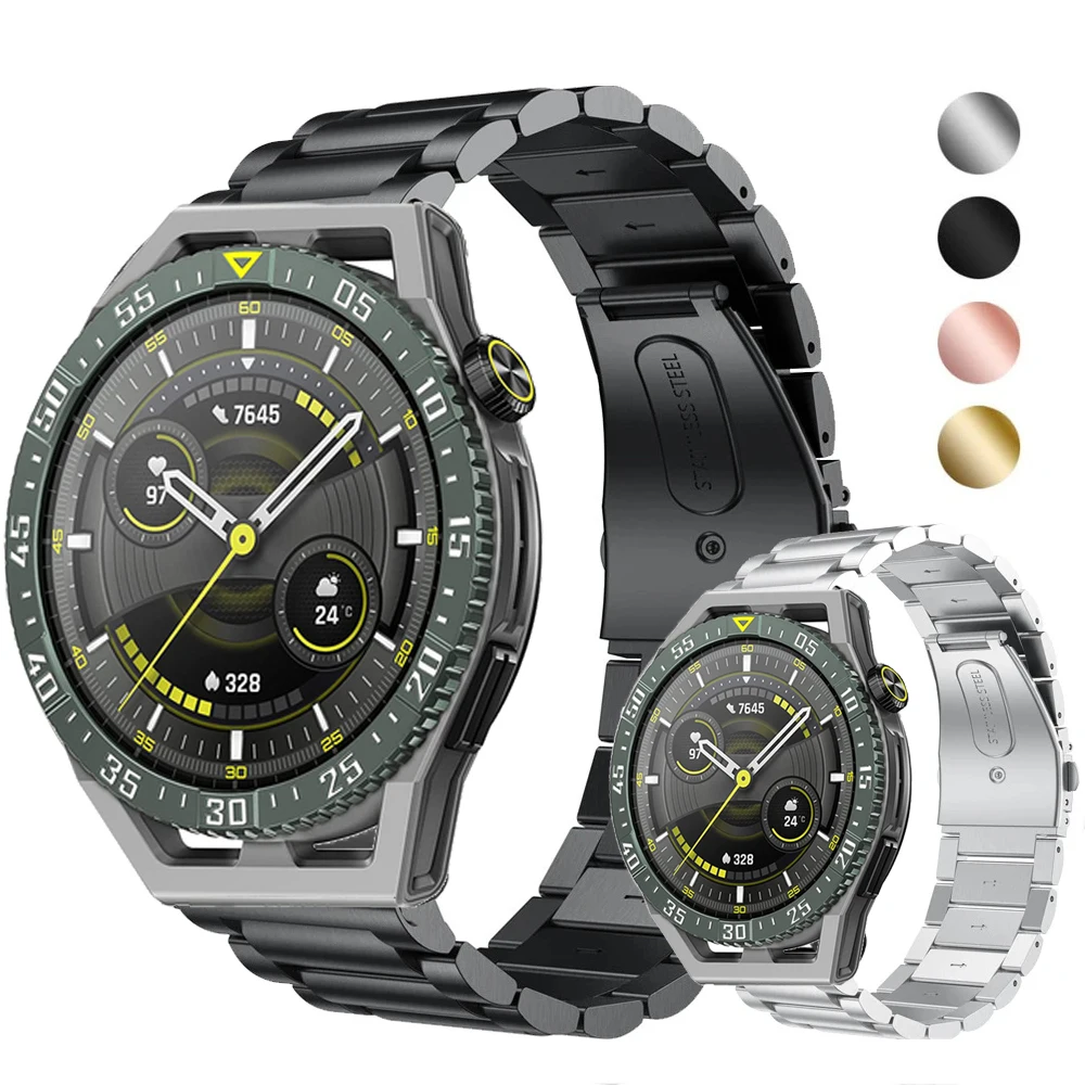 

Watch Bracelet Strap for Huawei Watch GT 3 SE GT3/2 46mm Smartwatch Stainless Steel Band for Watch GT 4 3 Metal Correa Wristband