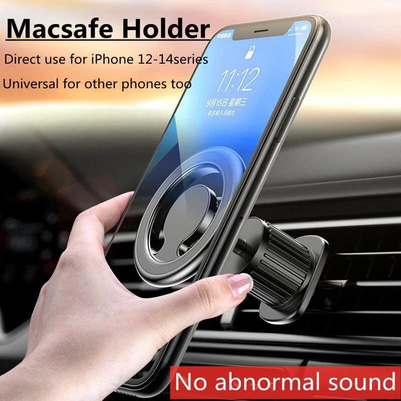 Magnetic Car Phone Holder Stand Magnet Mobile Phone Support Mount GPS Bracket in Car For Macsafe IPhone 16 Samsung Xiaomi Huawei