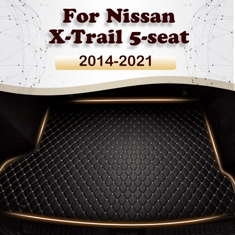 

Коврик для багажника автомобиля для Nissan X-Trail, 5 мест, 2014, 2015, 2016, 2017, 2018, 2019, 2020, 2021, пользовательские автомобильные аксессуары, украшение интерьера автомобиля
