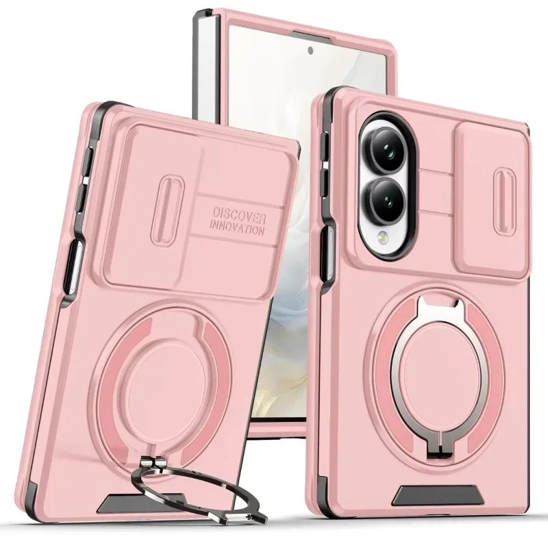 Luxurious Scratch-Resistant and Durable Armor Case with Sliding Camera Cover
