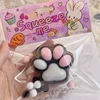 1PC Fish Bone Black Cat Paw Squeeze Prop TPR Sensory Toys Silicone Pinch Antistress Foot Decompression Toy For Kids Adults Gift 6