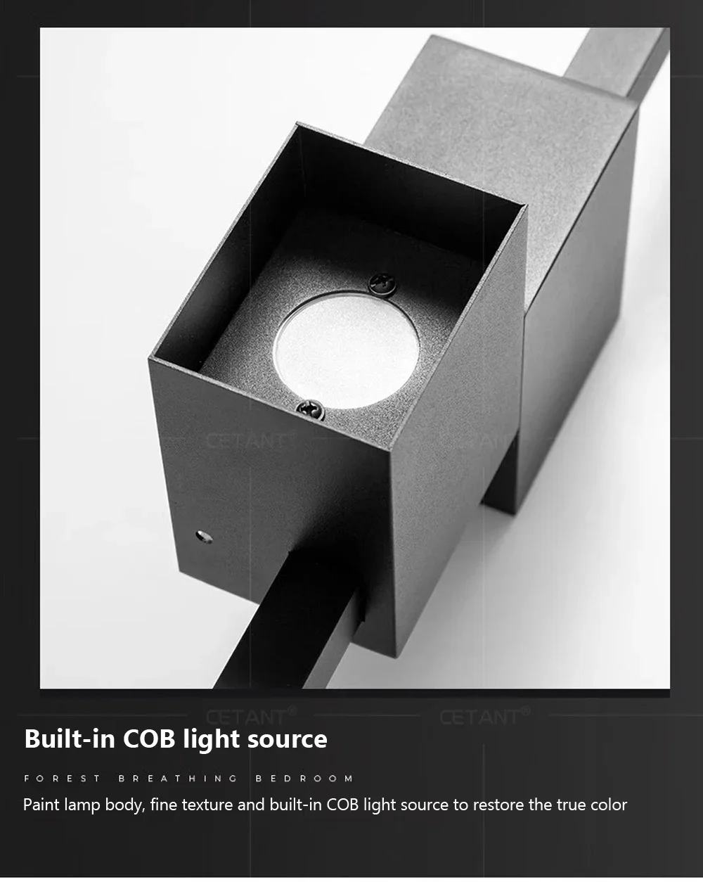 Description Picture 5 of itemModern LED Wall Lamp Minimalist Black 60-100cm Up Down Luminous Light For Bedroom Bedside Living Room Hallway Indoor Wall Sconce