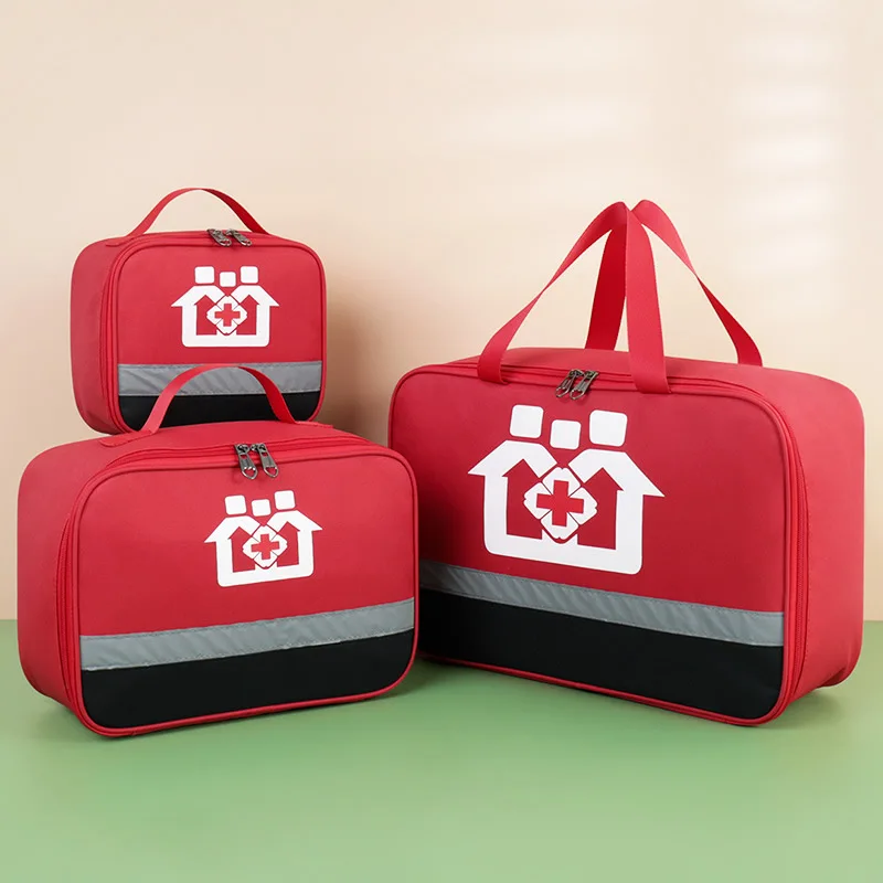 Trousse de premiers secours Portable de voyage, pochette à pilules de Camping en plein air, sac de rangement de médicaments, étui médical d'urgence familial, fournitures d'accessoires