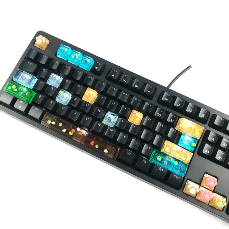 MXME Keycap Mold DIY Mechanical Keyboard Silicone Mold Epoxy Molds for Cat Craw KeyCa