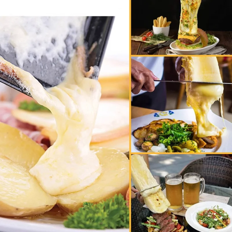 Electric Cheese Heating Machine Electric Grill Rack Cheese Melter Raclette Hot Melt Machine Cheese Grill Roasting Machine 5