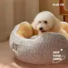 Super Cat Bed Warm Sleeping Cat Nest Soft Long Plush Best Pet Dog Bed for Dogs Basket Cushion Cat Bed Cat Mat Animals Sleeping 3