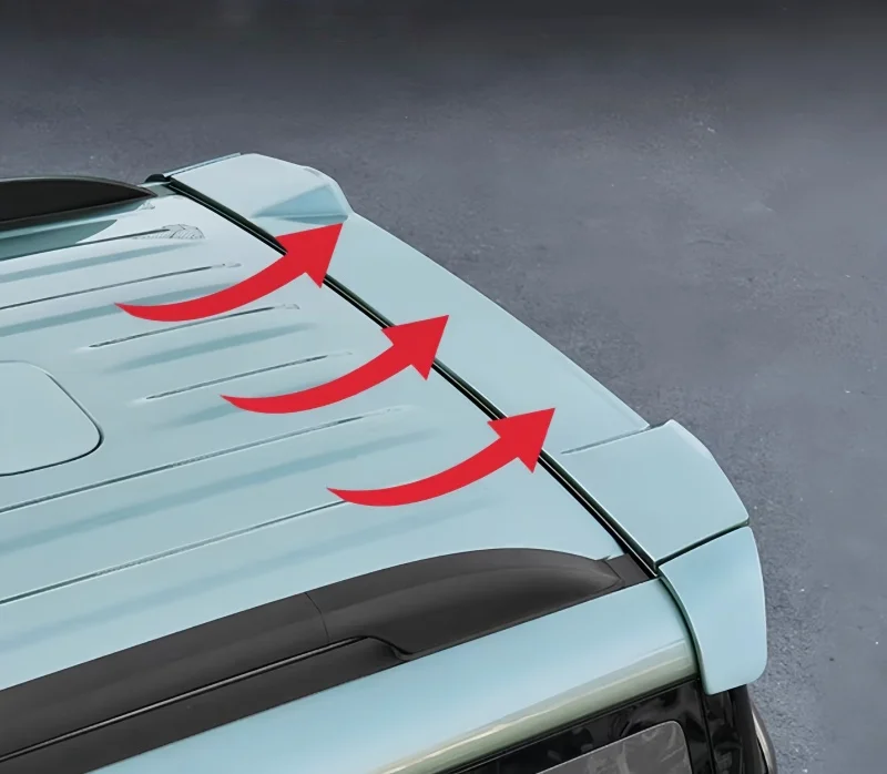 차량 디펜더 스포츠 테일 윙 BYD 레오파드 7 티타늄 7 개조 차량 루프 스포일러 테일 윙 차량 외부 업그레이드 부품