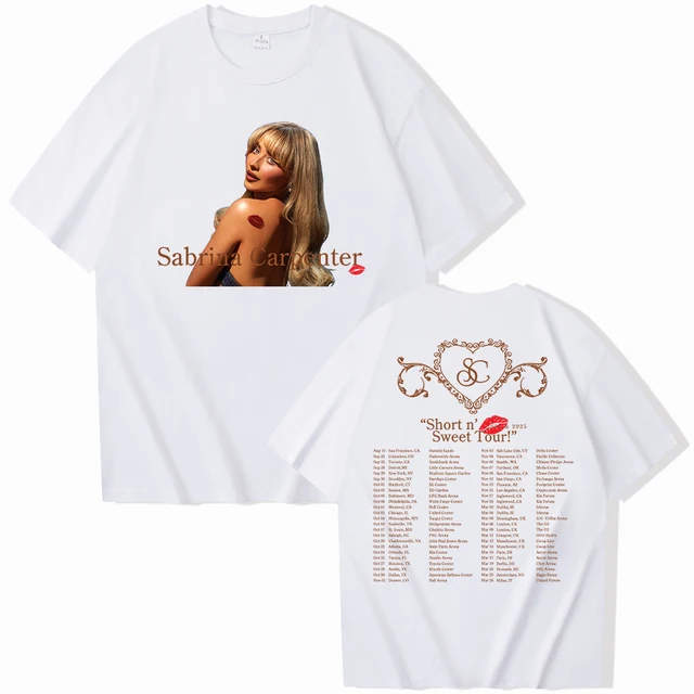 Sabrina Carpenter Short n' Sweet Tour 2024 2025 T-shirt O