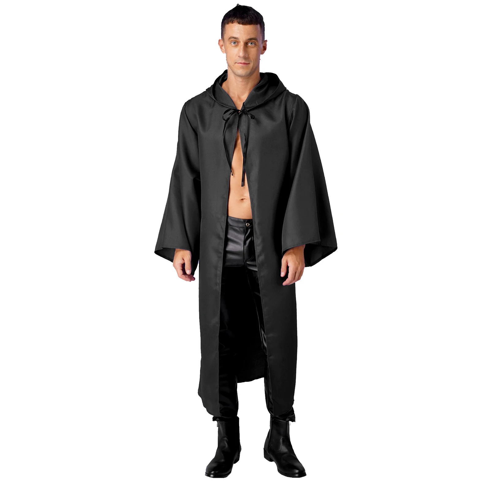 

Мужской костюм для косплея войны галактик средневековый рыцарь ретро туника с капюшоном халат плащ галстук накидка для взрослых искусственное пальто