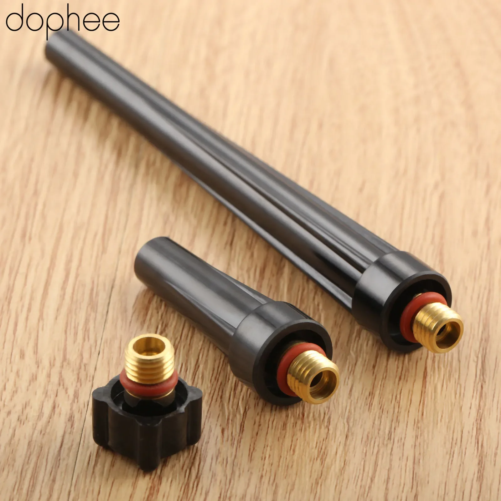 3pcs/1set TIG Welding Machine Accessories Torch Long Mid Short Tig Back Caps Kit 41V24 41V35 41V33 For WP-9/20/25 Replacements welding torch