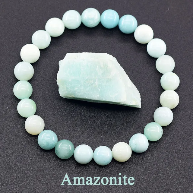 Original Reiki bleu Apatite perles Bracelet hommes femmes naturel Lapis Lazuli améthyste jaune oeil de tigre pierre perles Bracelet bijoux