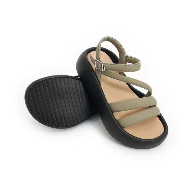 

2023 Summer Hot Selling Women's Sandals Fashion Narrow Band Clip Toe Gladiator Leisure Outdoor Flat Women's Sandals