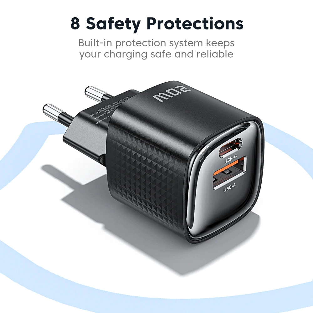 투키 20W GaN USB 충전기 휴대폰용 PD 3.0 고속 충전 타입 C 충전기 아이폰 17 16 15 14 프로 맥스 삼성 S25 미니 충전기