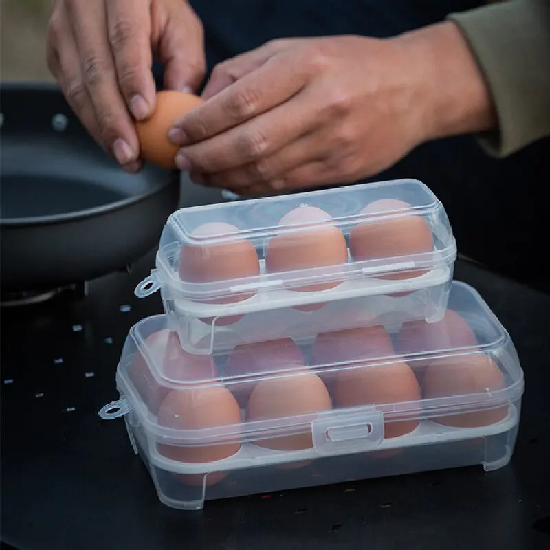 Shatterproof Egg Carrier Box – Outdoor Camping Egg Storage, Portable Shockproof Plastic Protection Case