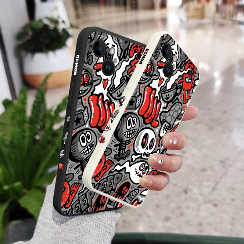 Ghost Skull Silicone Phone Case Cover