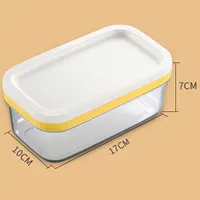 Boîte de rangement pour coupe de beurre et de fromage, récipient alimentaire rectangulaire hermétique pour l'organisation du réfrigérateur de cuisine 4