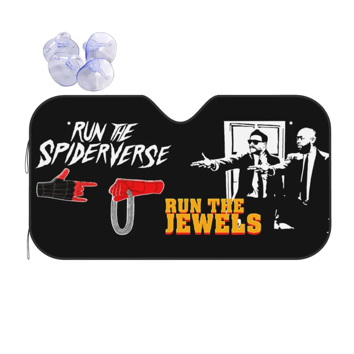 

Run The Jewels Spider Web Universal Windshield Sunshade 70x130cm Aluminium Foil Car Sunshade Car-styling