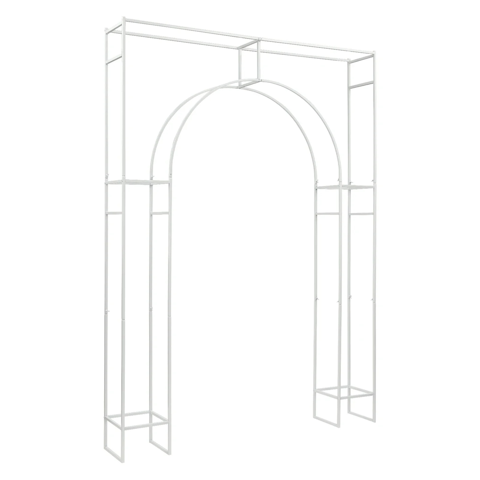 Durable Wedding Arch Stand, Carbon Steel Construction, Removable Design, 44.09 lbs Capacity, Perfect for Floral Decorations and