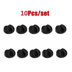 10 - Piece Cable Organizer Set with Black Clips and Holders (10pcs)