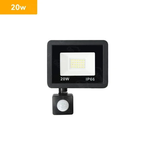 Outdoor Waterproof LED Motion Sensor Spotlight - Adjustable Wattage and Detection