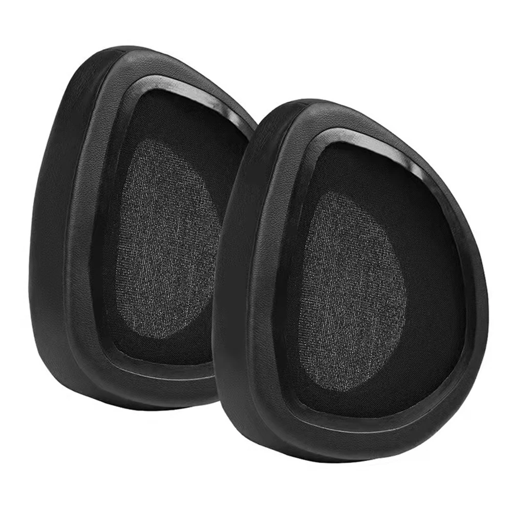 1Pair Flexible Durable Leather Replacement Earpads Ear Muffs Pads Soft Memory Foam For Asus Rog Delta Aura Sync Headphones
