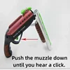 Mini Toy Gun for Boys Soft Bullet Shotgun Double-barrel Short Spray Mid-fold Burst Pistol Shooting Games Gift 3