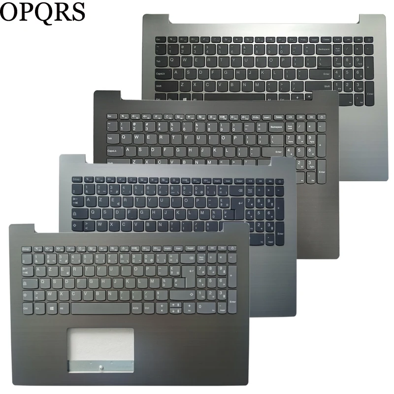 Teclado para Notebook com Tampa Superior de Palmrest Lenovo Ideapad 33015ikb 330-15igm 330-15ast 330-15 Russo Eua Reino Unido Espanhol Francês