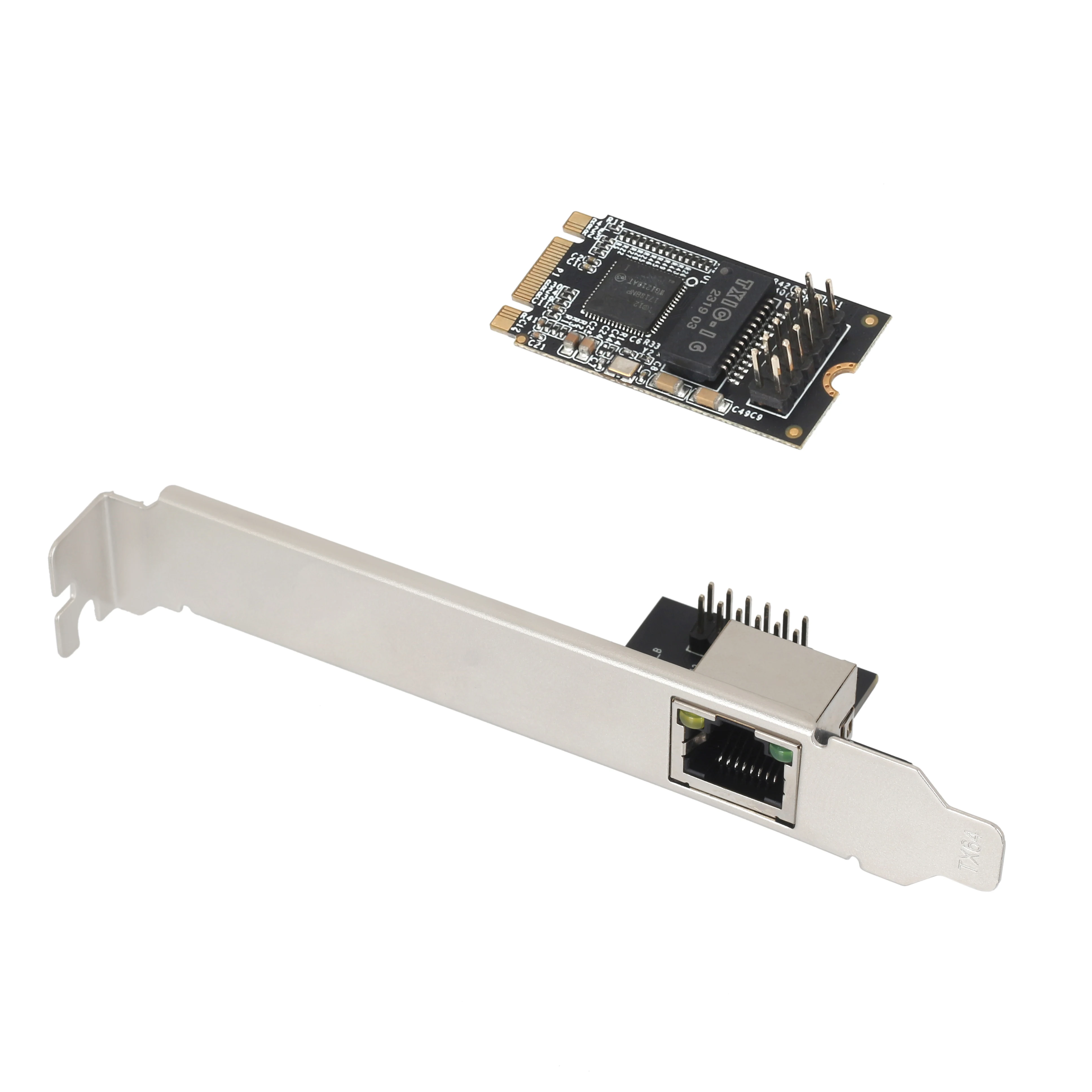 M.2 B-Key M-key 게임 PCIE 카드 M.2-PCIE 네트워크 어댑터 기가비트 네트워크 카드 이더넷 분배기 어댑터 Lan 카드