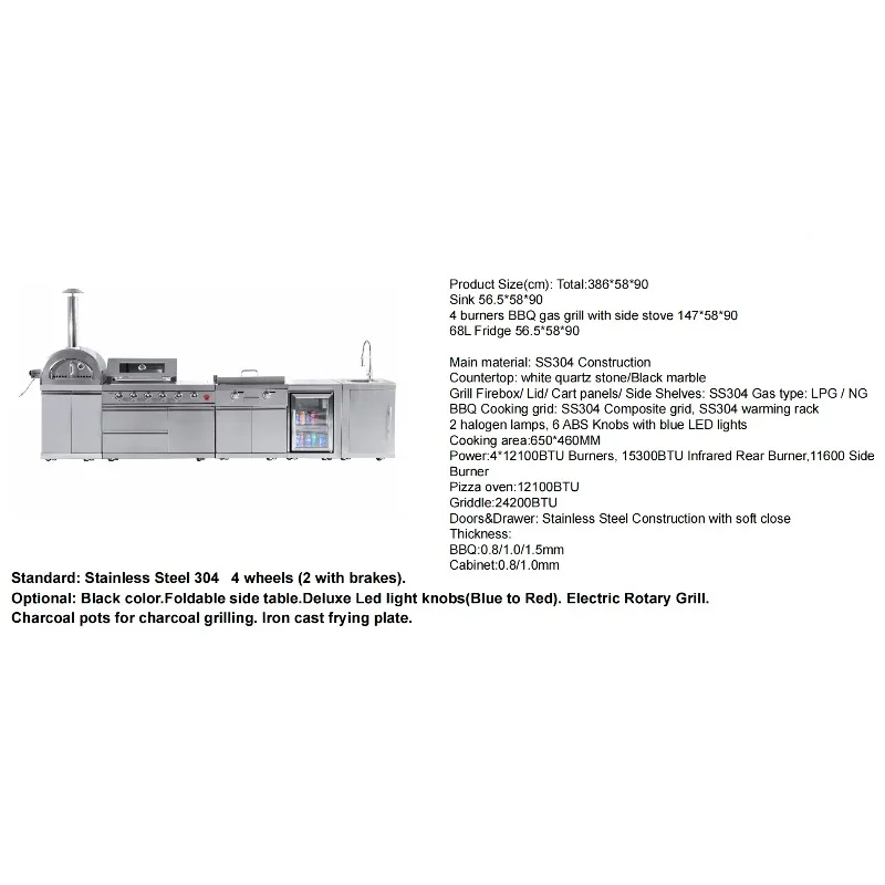 Cuisine modulaire extérieur style moderne Premium 4