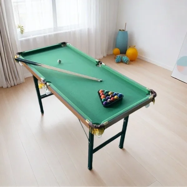 Folding Billiard/Pool Table Portable and Space-Saving Mini Billiard for Entertainment