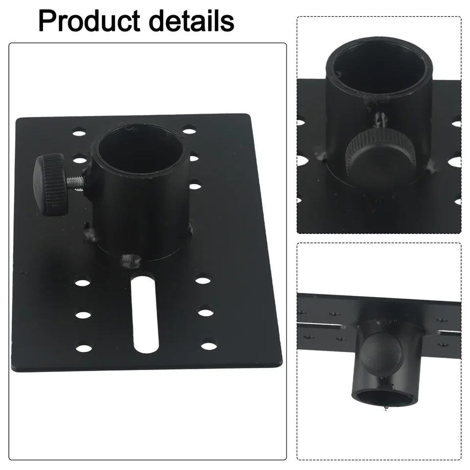 Adaptateur Rotatif 35 Mm Pour Trépied De Haut-parleur DJ/PA - Plateau Réglable 175x110 Mm - Fixation Par Vis 13 Mm Max
