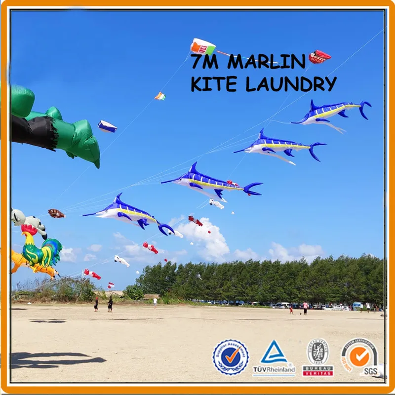 free shipping Marlin fish kite pendant flying soft kites for adults kite nylon inflatable kites reel professional wind kites koi