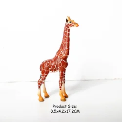 Realistic Giraffe Family Figurine Playset - Educational Wildlife Toy and Cake Topper Gift (NO.5)