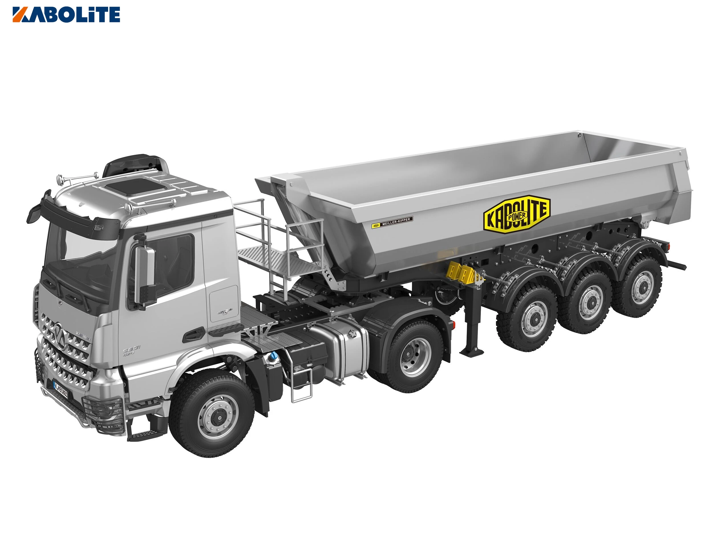 NEW KABOLITE 1/14 Scale 5801 RC Metal Tractor Truck With Trailer 4x4 RC Toys Painted Assembled Cars Vehicle Motor Model 2
