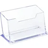 1pcs Clear Desk Shelf Box Storage Display Stand Acrylic Plastic Transparent Desktop Bussiness Card Holder Place Card Holder 6
