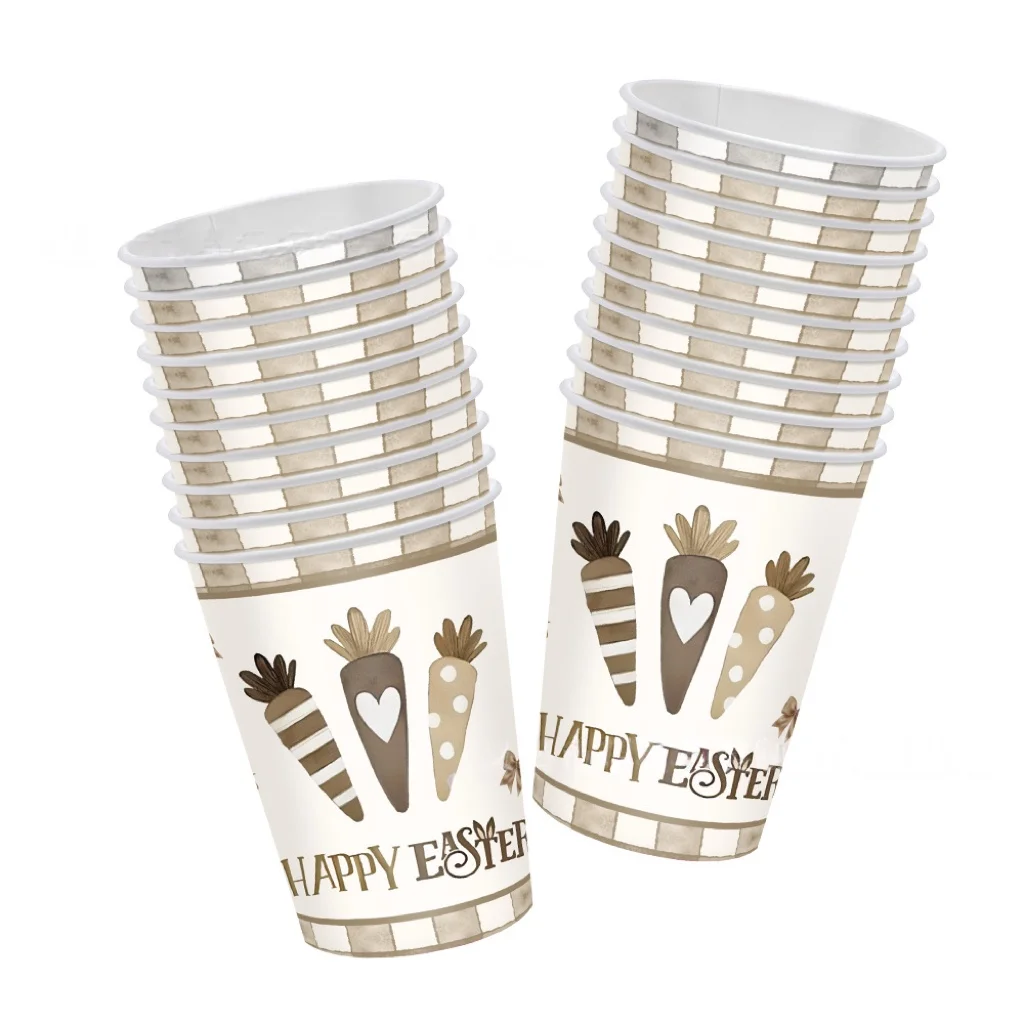 Ретро Пасхальний кролик Паперова тарілка Чашка Серветка Скатертина Щасливого Великодня Прикраса для вечірки Одноразовий набір посуду Приладдя для пасхальної вечірки