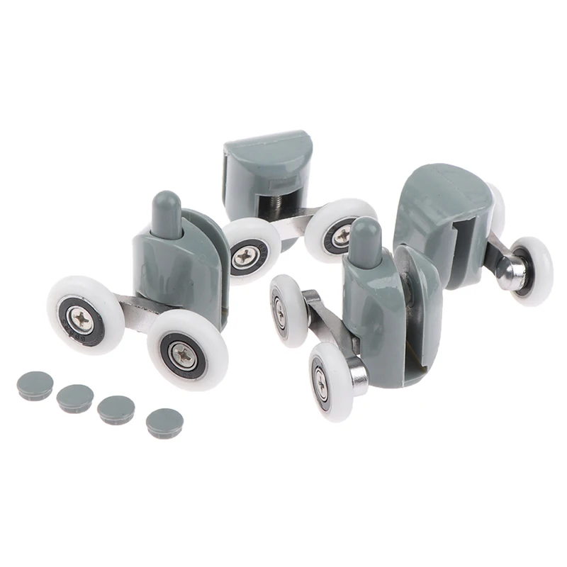 Zinc Alloy Double Shower Door Roller Wheel Runner/pulleys/rollers/wheels Bearing Diameter 20mm/23mm/25mm/27mm 1Set shower door rollers,sliding door roller,shower room pulley,shower room rollers,sliding door pulley