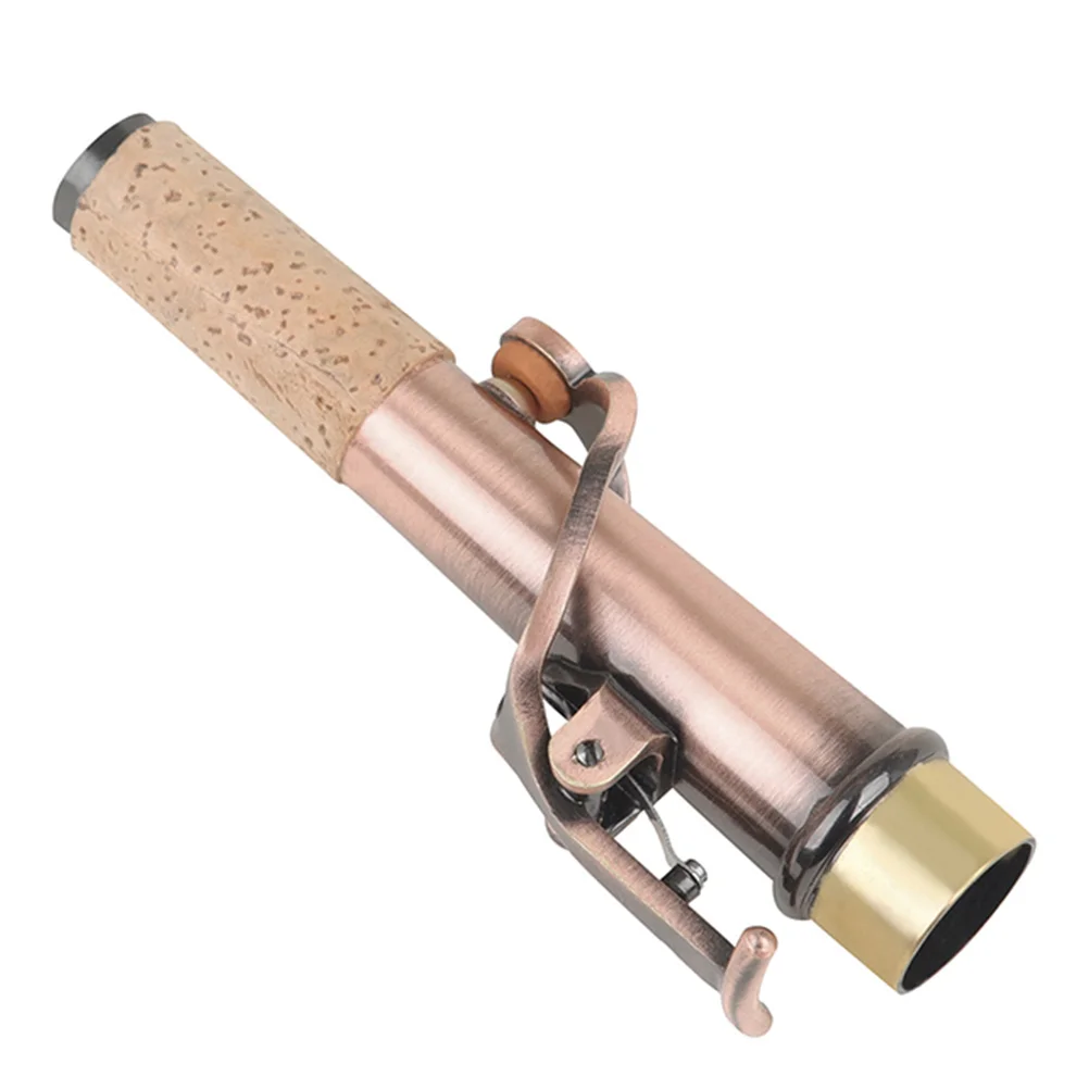 2pcs Soprano Saxophone Flute Head Sturdy Brass Saxophone Mouthpiece