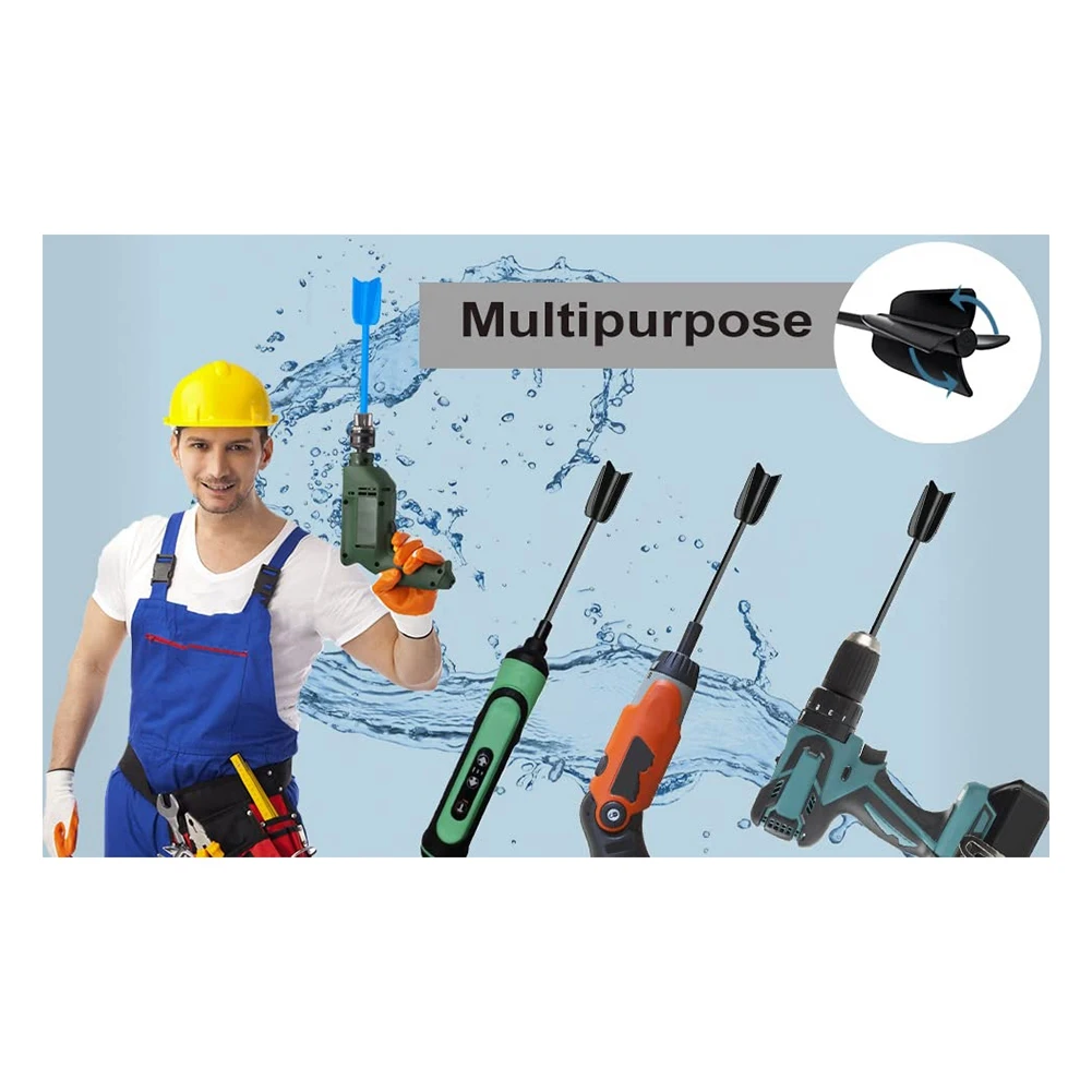4 Pcs Epoxy Mixer Attachment for Drill, Reusable Paint and Resin Mixer Paddle to Mix Epoxy Resin, Paint, Ceramic Glaze HOT