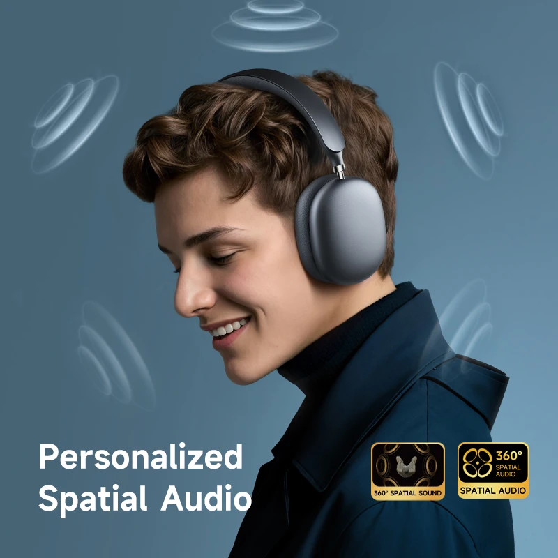 Picun F8S ANC سماعات رأس لاسلكية ثلاثية الأبعاد تت...