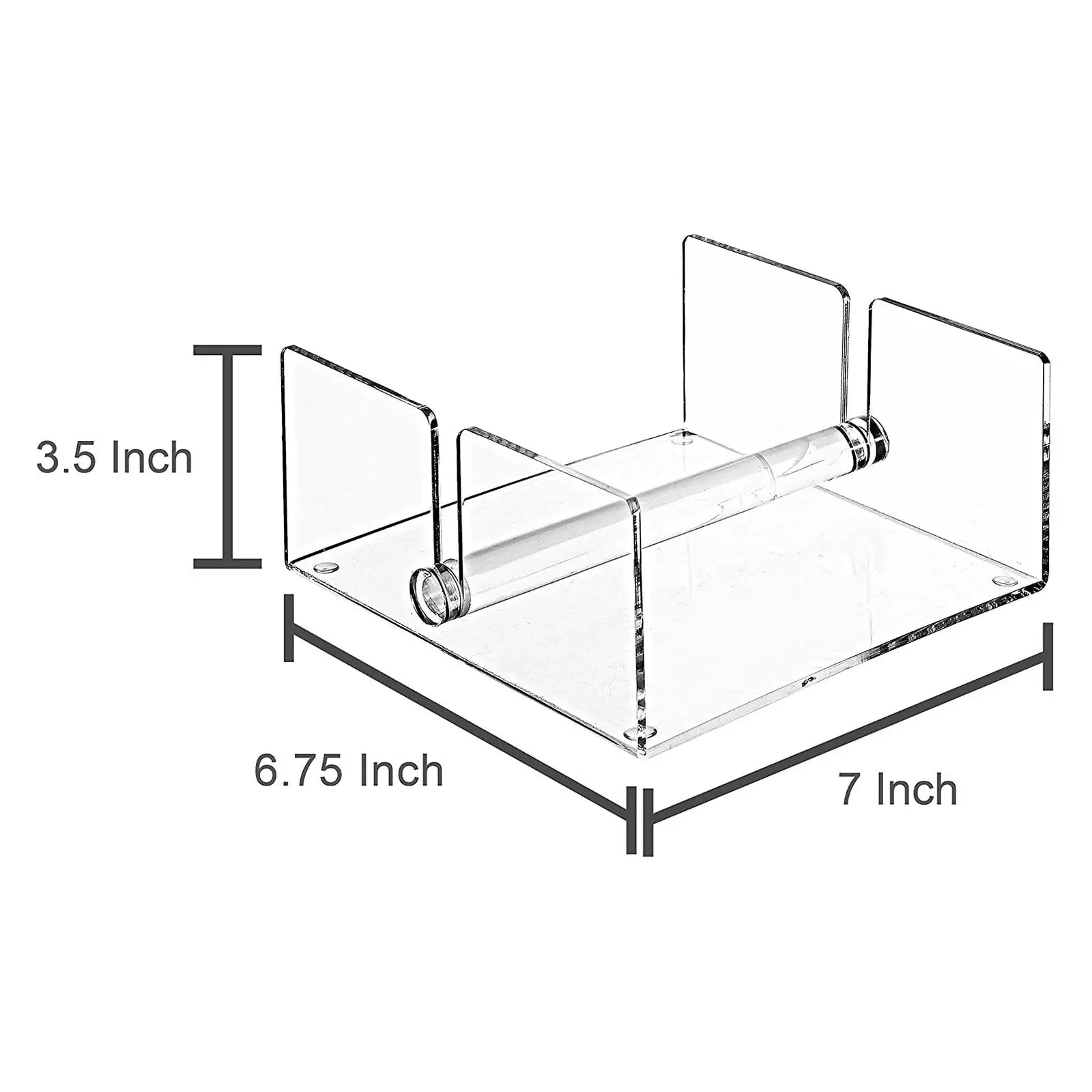 Acrylic Guest Towel Napkin Holder Decorative Removable Clear for Guest 6